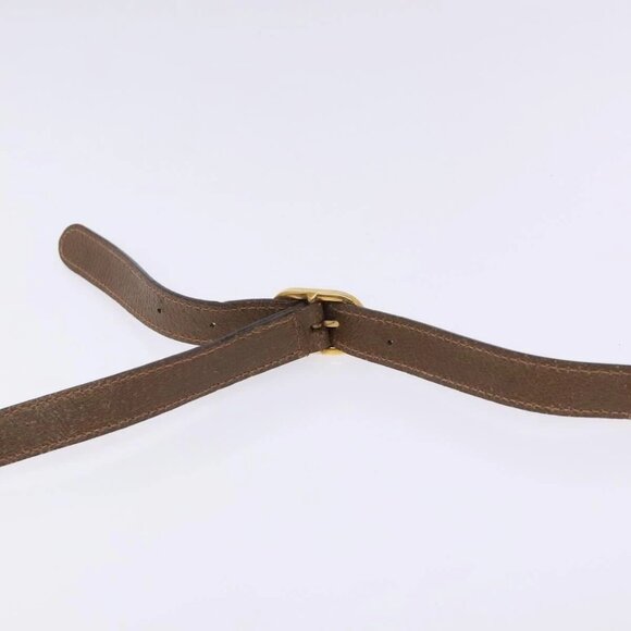 GUCCI GG Supreme Web Sherry Line Bag PVC Beige Gold 904 02 069 Auth BA3963 - Picture 12 of 16